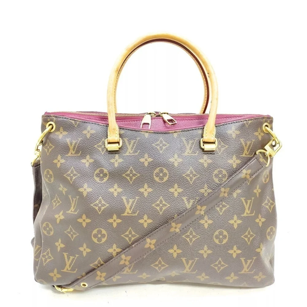 Louis Vuitton LV Hand Bag Pallas Brown Monogram